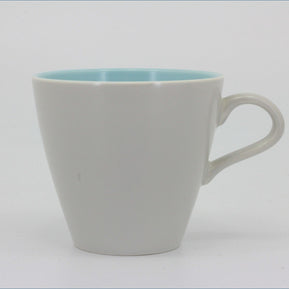 Poole - Dove Grey & Sky Blue - Teacup (Tall)