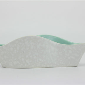 Poole - Seagull & Ice Green - Wavy Planter