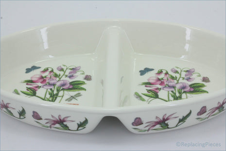 Portmeirion - Botanic Garden - Oval Divided Roaster (Sweet Pea)