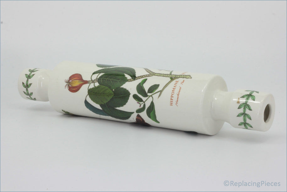 Portmeirion - Botanic Garden - Rolling Pin (Manchineel Tree) - Decorative rolling pin with botanical design on a white background