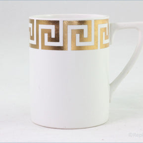 Portmeirion - Greek Key (White And Gold) - Coffee Can