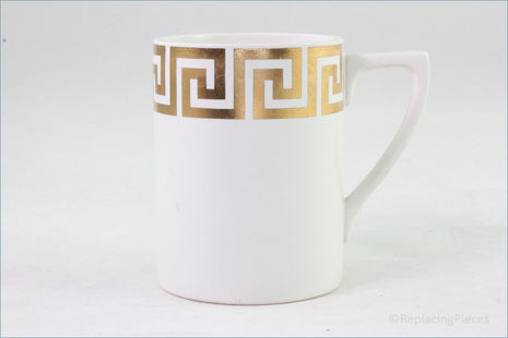 Portmeirion - Greek Key (White And Gold) - Coffee Can