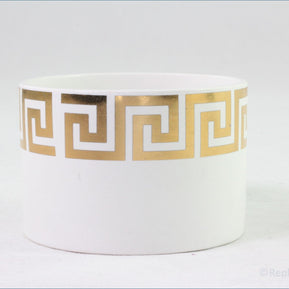 Portmeirion - Greek Key (White And Gold) - Sugar Bowl