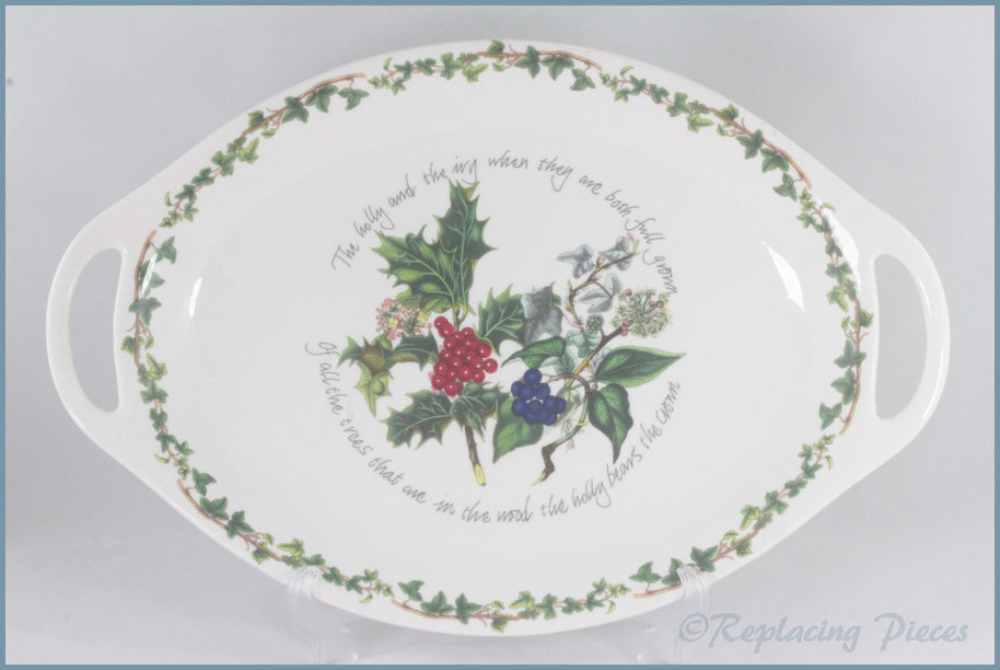 Portmeirion - The Holly & The Ivy - Handled Oval Platter