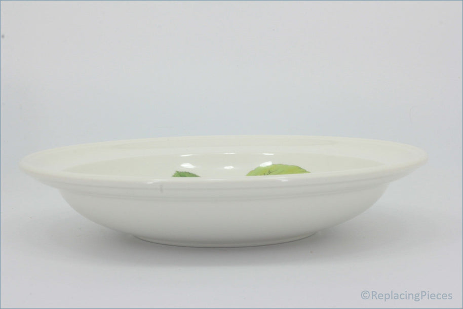 Portmeirion - Pomona - 8 5/8" Rimmed Bowl (The Roman Apricot - Plain Rim)