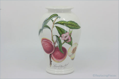 Portmeirion - Pomona - 10 1/4" Tall Vase (Grimwoods Royal George) - Vase with botanical design on a white background