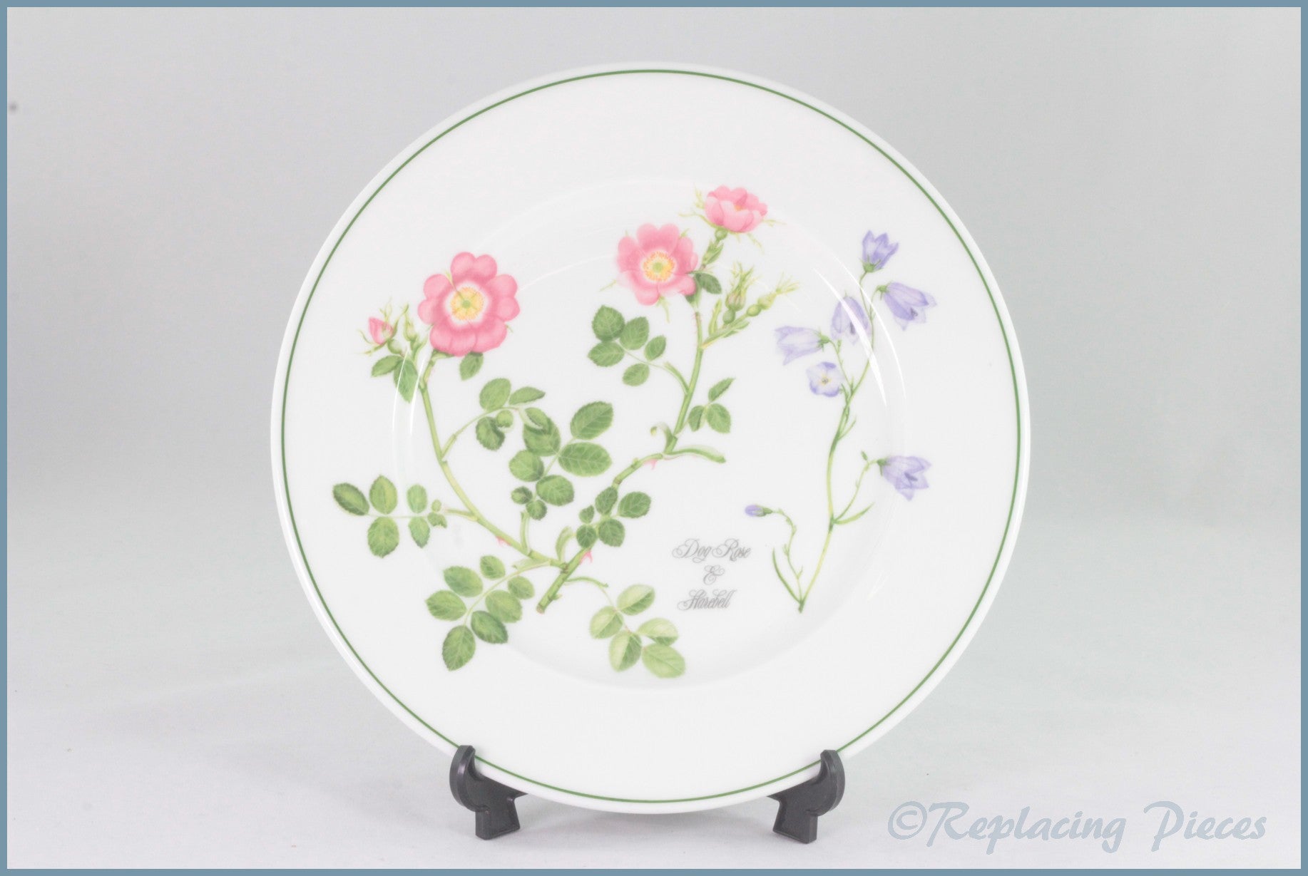 Portmeirion - Welsh Wild Flowers - Dinner Plate (Dog Rose & Harebell)