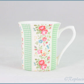 Queens - Cath Kidston - Mug (Green With Roses)