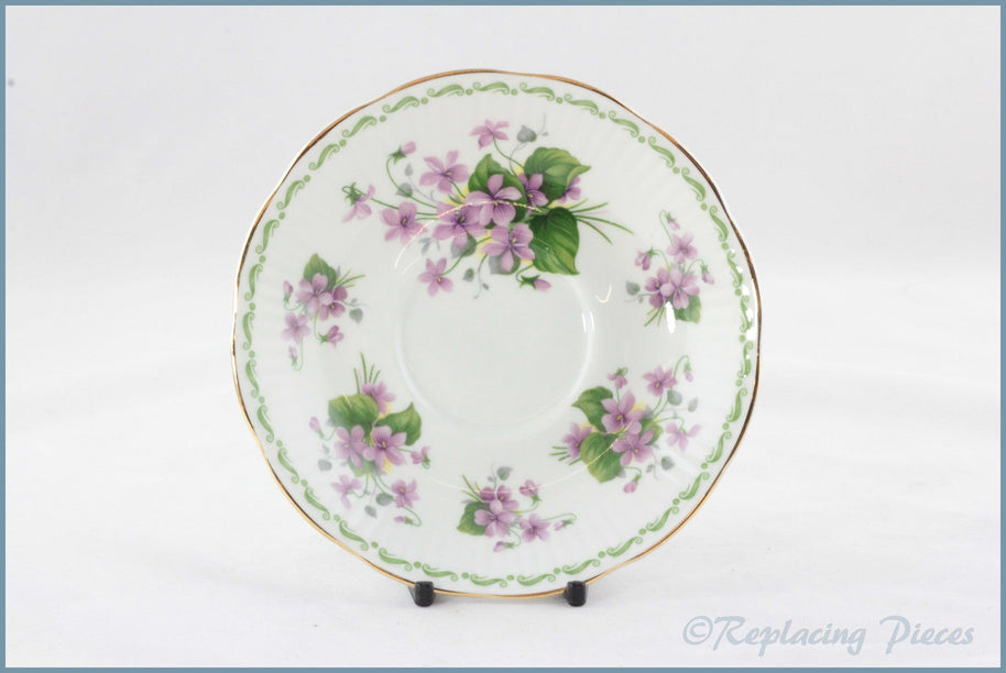 Queens - Flower Of The Month - Tea Saucer (February)