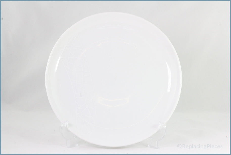 Queens - Jamie Oliver - White Embossed - Dinner Plate
