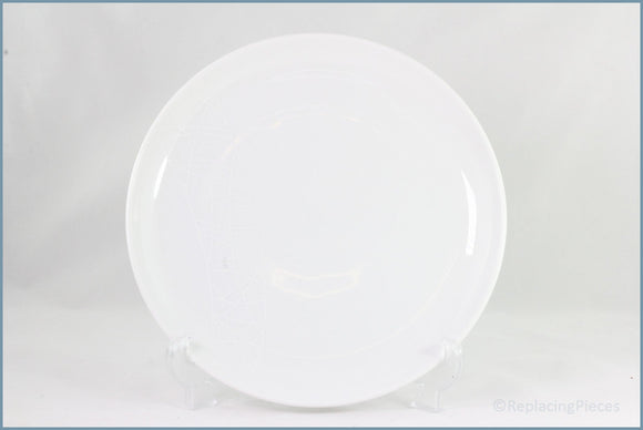 Queens - Jamie Oliver - White Embossed - Dinner Plate