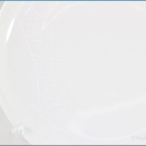 Queens - Jamie Oliver - White Embossed - Dinner Plate