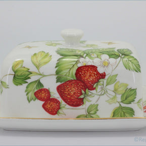 Queens - Virginia Strawberry - Lidded Butter Dish