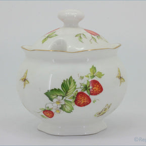 Queens - Virginia Strawberry - Lidded Sugar Bowl (Plain)