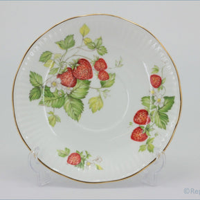 Queens - Virginia Strawberry - Tea Saucer (Ribbed Rim)