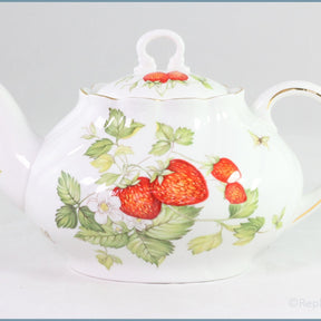Queens - Virginia Strawberry - 1 3/4 Pint Teapot (Ringtons Backstamp)