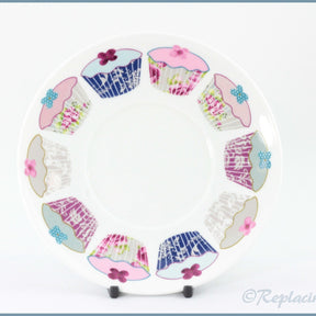 Queens - Floral Cupcakes - Tea Saucer