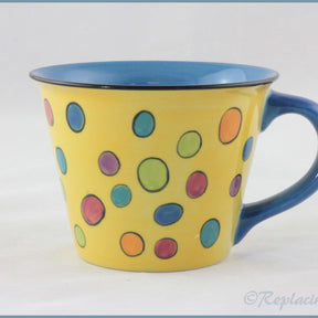 RPW114 - Whittards - Mug (Yellow With Spots)