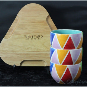 RPW11 - Whittards - Set Of Dip Bowls On Tray