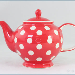 RPW139 - Whittards - Teapot (Red With White Spots)