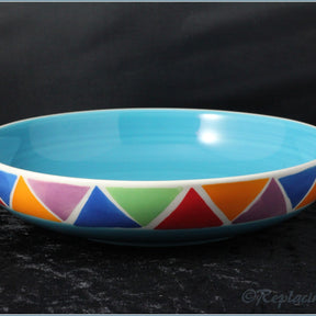 RPW13 - Whittards - Multi-coloured Triangles Pasta Bowl