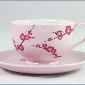 RPW149 - Whittards - Teacup & Saucer (Pink Blossom)
