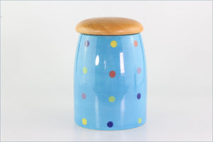 RPW216 - Whittards - Storage Jar (Blue With Spots)