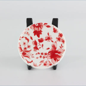 RPW222 - Whittards - Red Floral - Coaster