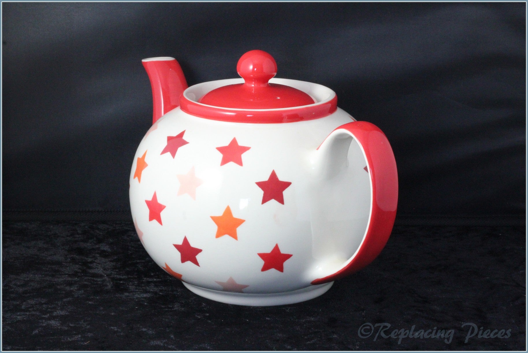 RPW27 - Whittards - Tonal Stars (Red) - Large Teapot