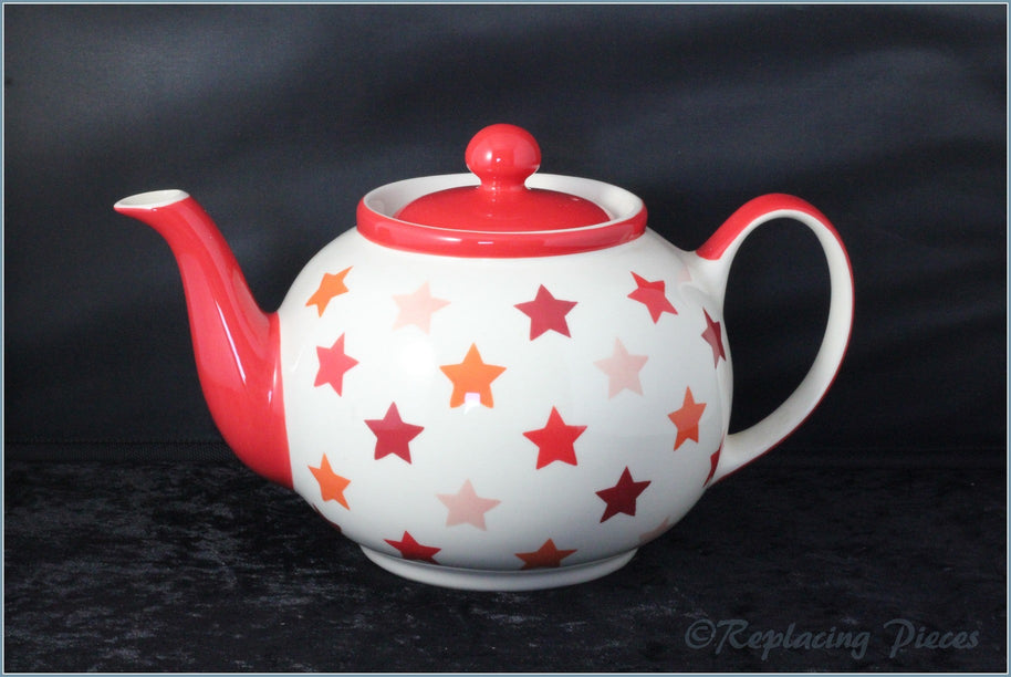 RPW27 - Whittards - Tonal Stars (Red) - Large Teapot