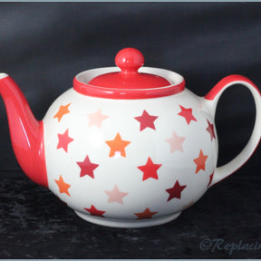 RPW27 - Whittards - Tonal Stars (Red) - Large Teapot