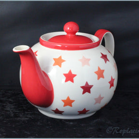 RPW27 - Whittards - Tonal Stars (Red) - Large Teapot