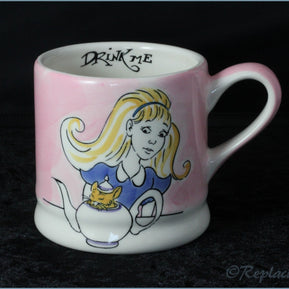 RPW32 - Whittards - Drink Me (Alice) - Pink Mug