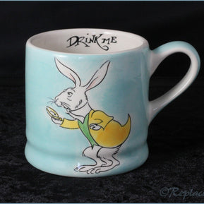 RPW33 - Whittards - Drink Me (White Rabbit) - Blue Mug
