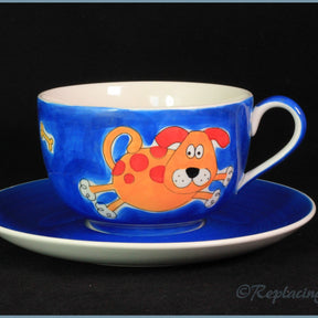 Whittards - Breakfast Cup & Saucer (Dog & Bone)