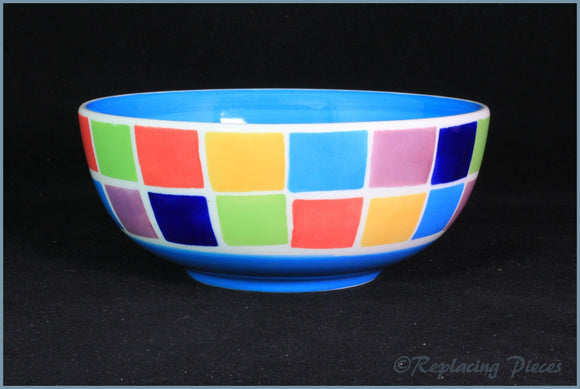 RPW61 - Whittards - Cereal Bowl (Multi Coloured Squares)
