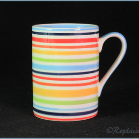RPW69 - Whittards - Multi Coloured Striped Mug