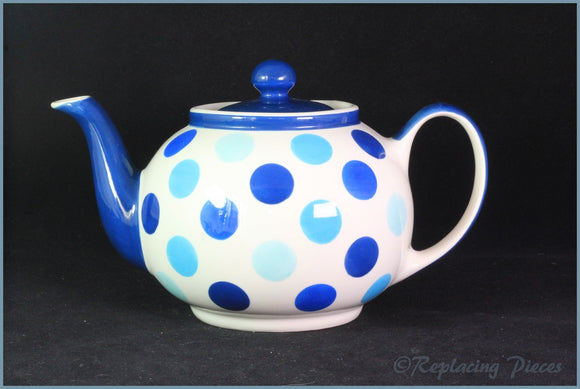 RPW71 - Whittards - 2 Pint Teapot (Blue Spots)