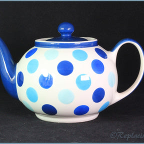 RPW71 - Whittards - 2 Pint Teapot (Blue Spots)