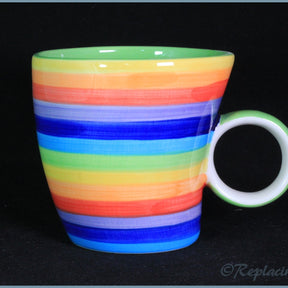 RPW80 - Whittards - Multi Coloured Striped Mug