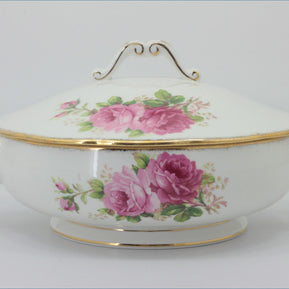 Royal Albert - American Beauty - Lidded Vegetable Dish