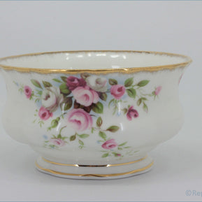 Royal Albert - Cottage Garden - Sugar Bowl - Decorative ceramic cup with floral pattern on a white background