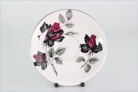 Royal Albert - Masquerade - Coffee Saucer (Patterned - Silver Edge)