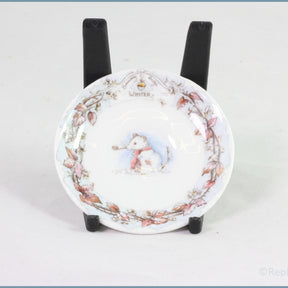 Royal Doulton - Brambly Hedge - Miniature Tea Set - Tea Saucer (Winter)