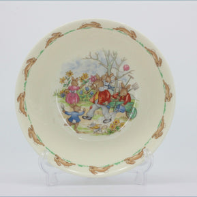 Royal Doulton - Bunnykins - Cereal Bowl (Wheelbarrow)