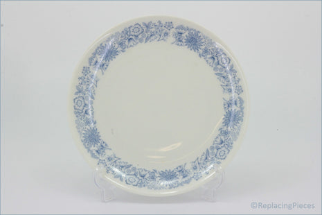 Royal Doulton - Cranbourne (TC1032) - 6 3/8" Side Plate - White plate with blue floral pattern on a white background