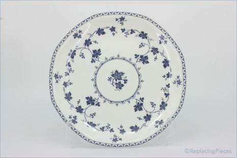 Royal Doulton - Hartford (LS1085) - Dinner Plate - White plate with blue floral patterns on a white background
