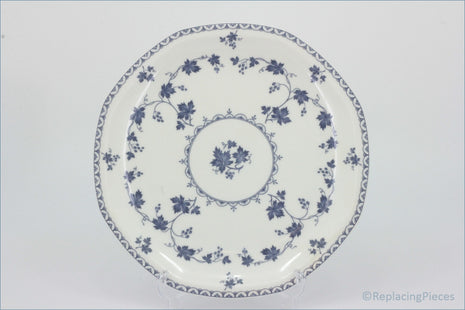 Royal Doulton - Hartford (LS1085) - 8 1/4" Salad Plate - White plate with blue floral pattern on a white background