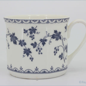 Royal Doulton - Hartford (LS1085) - Teacup - Ceramic teacup with blue floral pattern on a white background