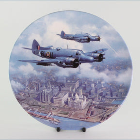 Royal Doulton - Heroes Over Home Territory - Beaufighter Over The Liver Building (no.8)